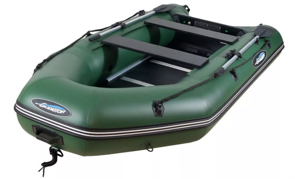 МОТОРНО-ГРЕБНАЯ ЛОДКА ПВХ GLADIATOR А 340 ТК С ФАНЕРНЫМ ПОЛОМ в Туапсе