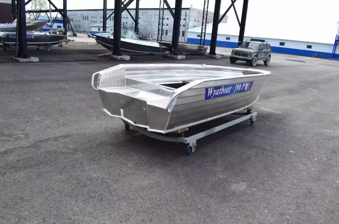 Алюминиевая лодка Wyatboat-390Р Увеличенный борт в Туапсе