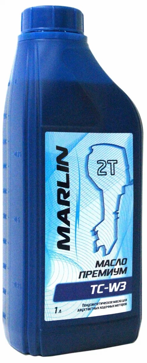 МАСЛО ПОЛУСИНТЕТИЧЕСКОЕ MARLIN ПРЕМИУМ 2Т, TC-W3, 1 ЛИТР в Туапсе
