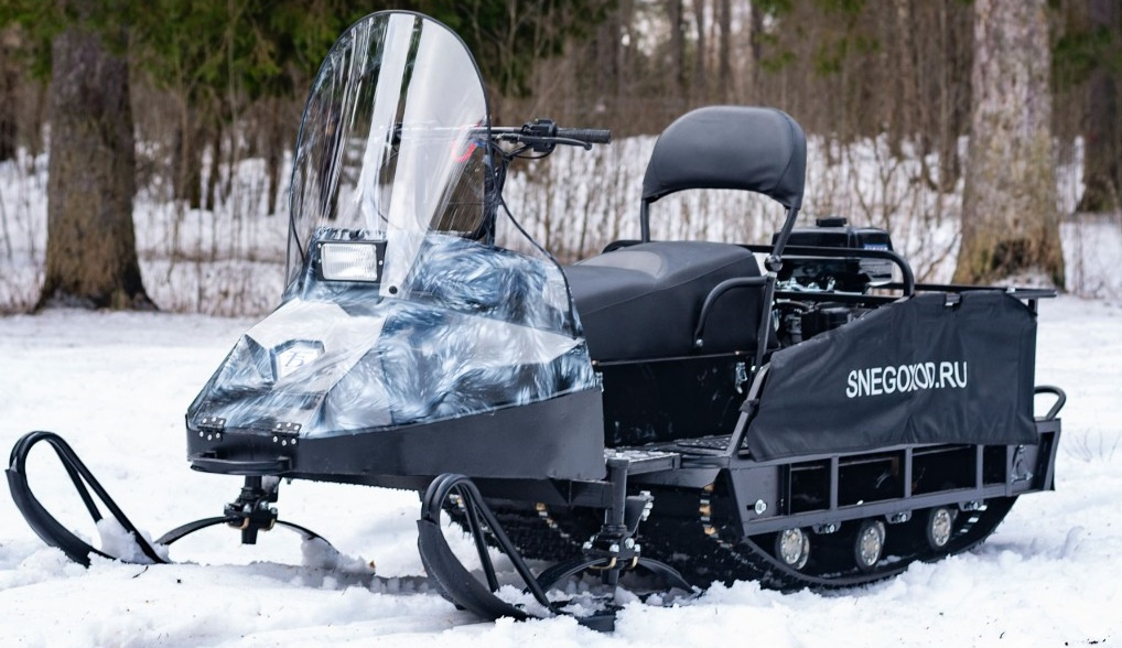 Миниснегоход Бурлак Егерь Экспедитор 15 л.с. , реверс, тормоз, капот белый в Туапсе