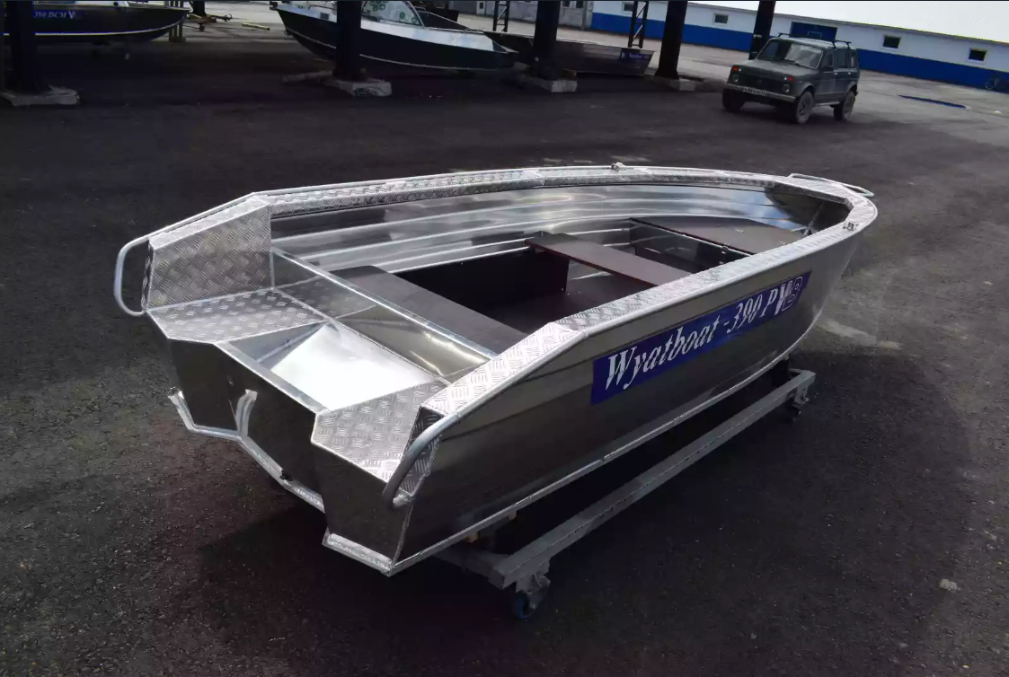 Алюминиевая лодка Wyatboat-390Р Увеличенный борт в Туапсе