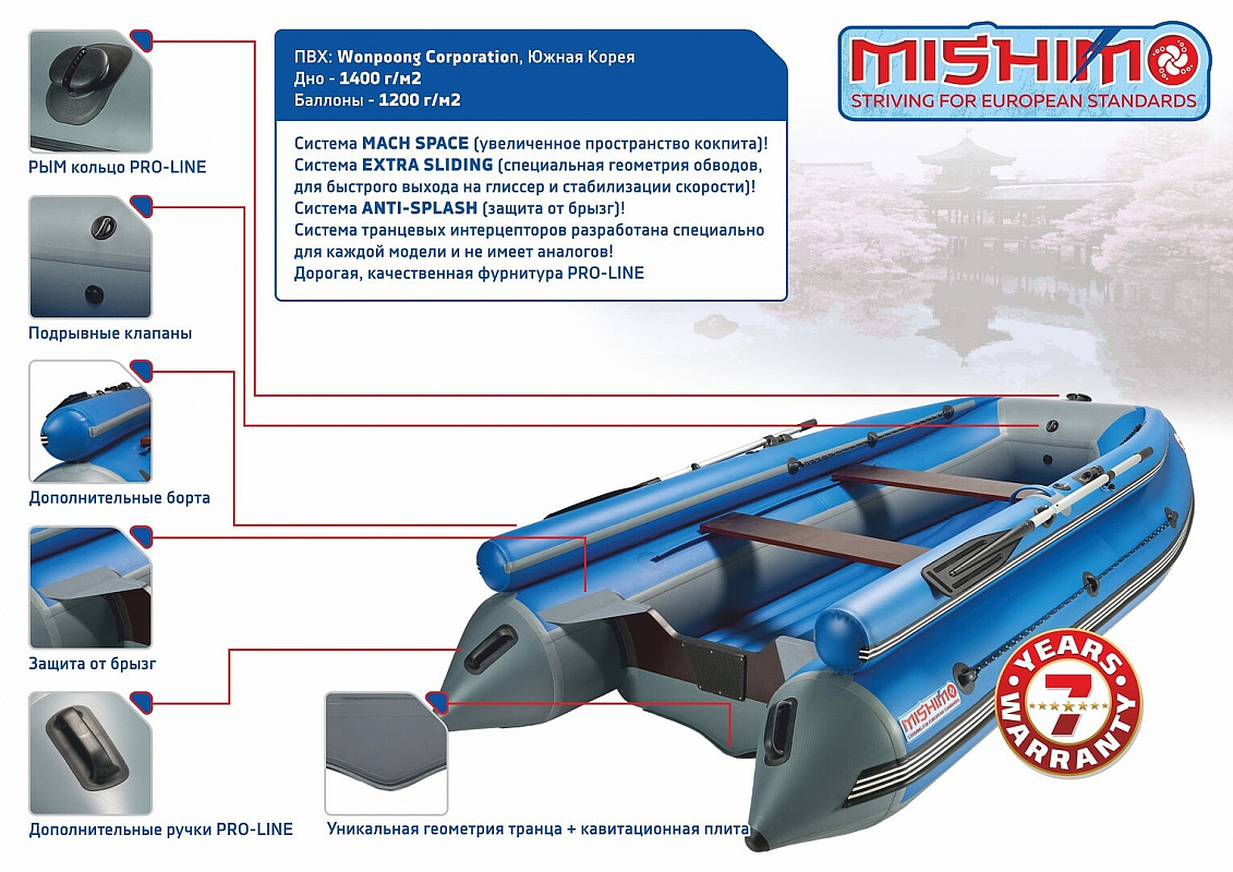 Лодка MISHIMO FAMILY LITE DF 400 в Туапсе