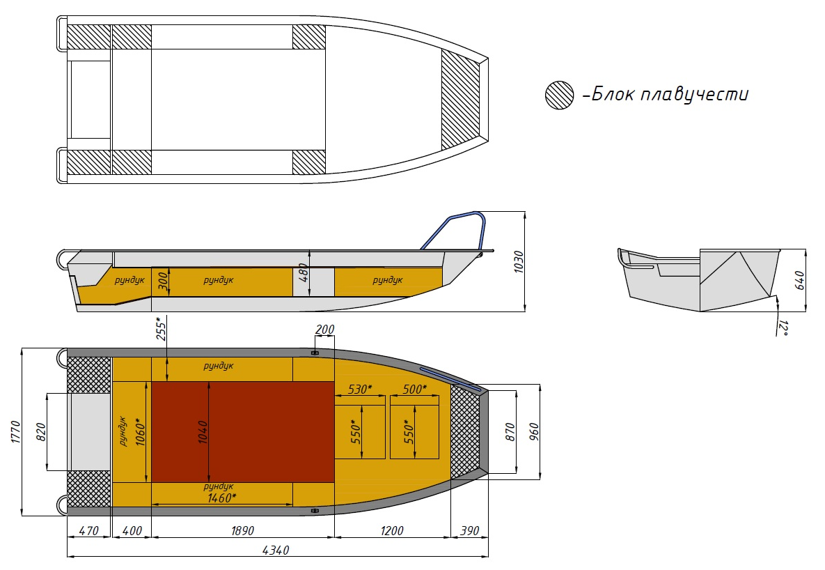 Алюминиевая лодка  Wyatboat-430 Master Fish в Туапсе