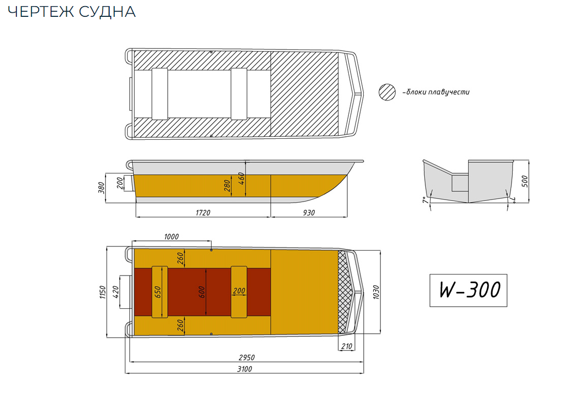 Алюминиевая лодка Wyatboat-300 в Туапсе
