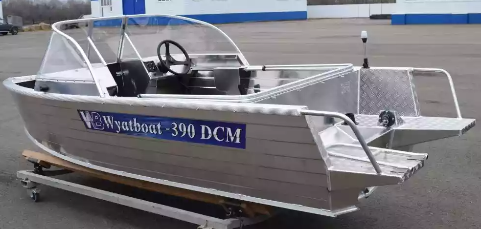 Алюминиевая лодка Wyatboat-390 DCM Увеличенный борт в Туапсе