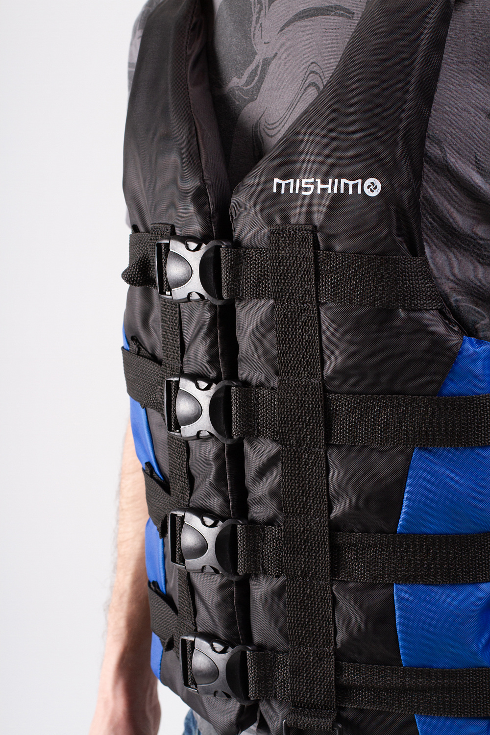 Жилет спасательный MISHIMO PRO Премиум качества Черно-синий в Туапсе