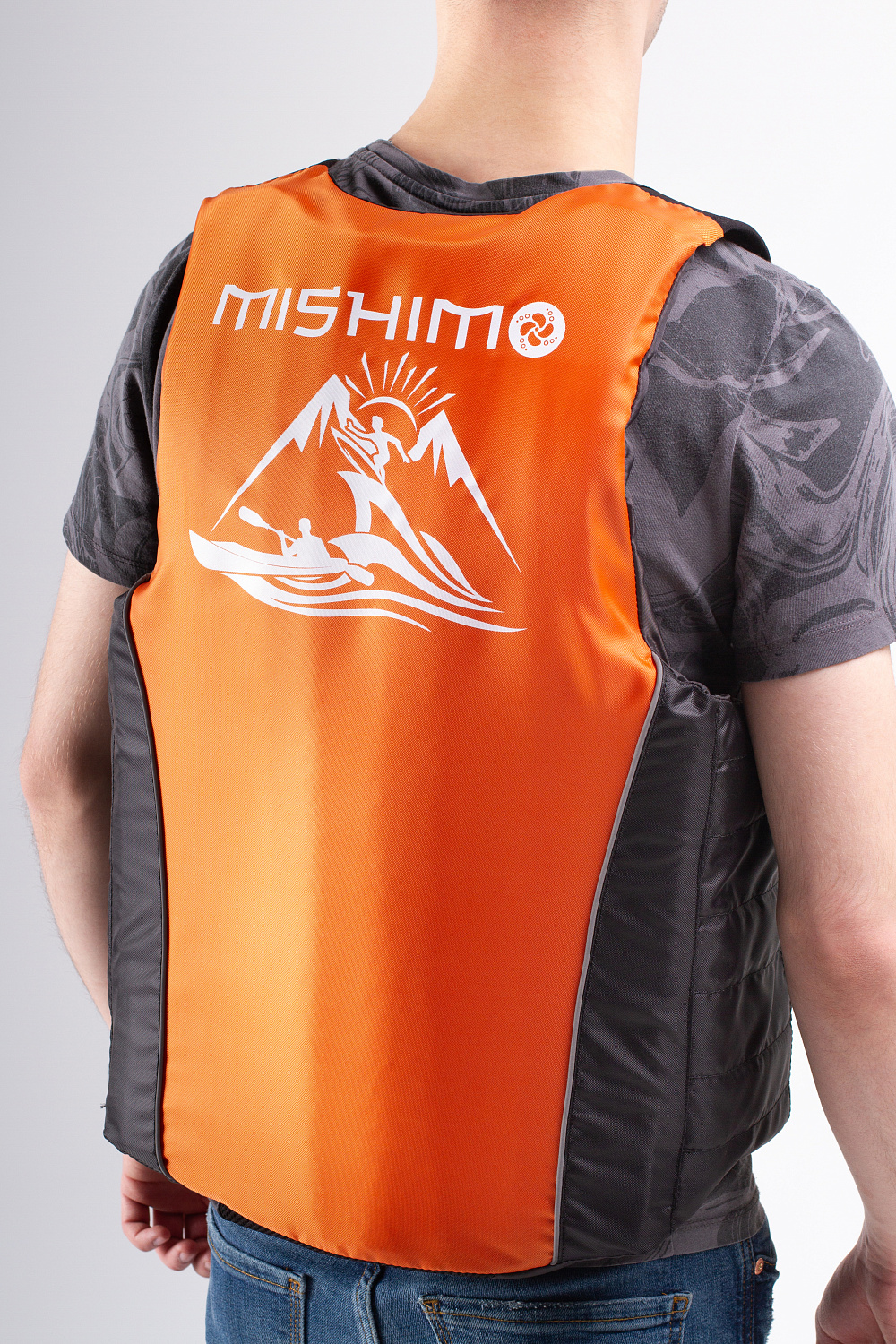 Жилет спасательный MISHIMO PRO Премиум качества Черно-оранжевый в Туапсе
